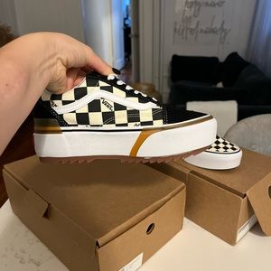 Vans Old Skool Stacked Sneakers in Checkerboard